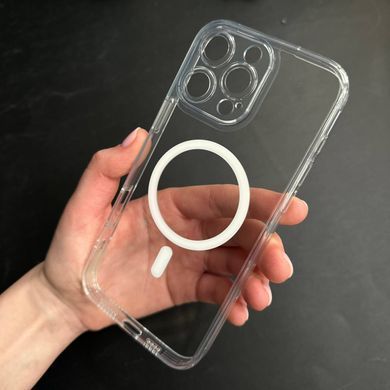 Чехол прозрачный с защитой камеры Clear Shade MagSafe для iPhone 15 Pro Max Прозорий