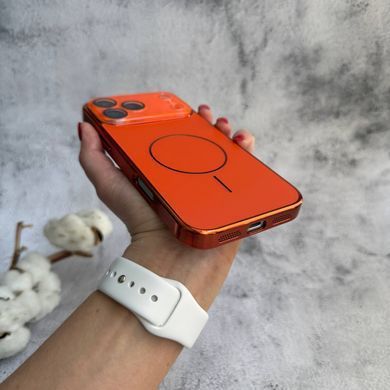 Матовый чехол MagSafe минималистичный дизайн защита и стиль Lume Case для iPhone 17 Pro Max Orange