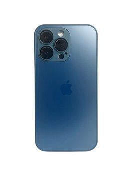 Чохол скляний матовий з захистом камери Matte AG-Glass для iPhone 12 Royal blue
