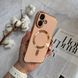 Чохол глянцевий силікон з Magsafe для iPhone 16 Pink Sand