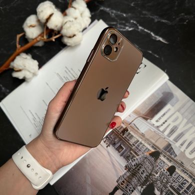 Чохол матовий імітація скла Desert Titanium для iPhone 11 Dark Gold