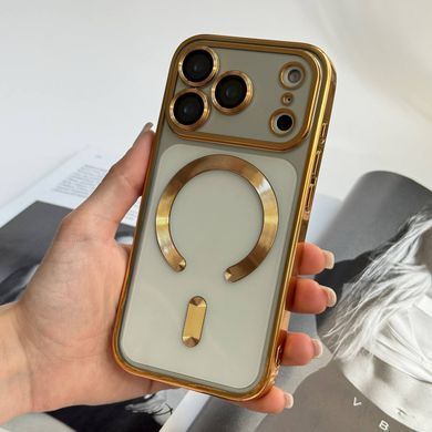 Чехол прозрачный силикон Dream ultra MagSafe для iPhone 17 Pro, iPhone 18 Pro Gold