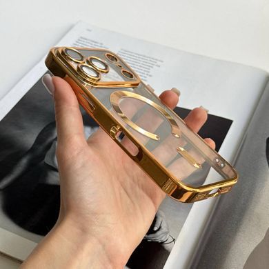 Чехол прозрачный силикон Dream ultra MagSafe для iPhone 17 Pro, iPhone 18 Pro Gold