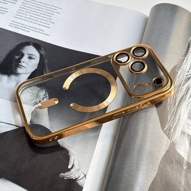 Чехол прозрачный силикон Dream ultra MagSafe для iPhone 17 Pro, iPhone 18 Pro Gold