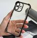 Чохол протиударний прозорий з посиленими кутами та захистом камери для iPhone 16 Black