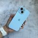 Чохол з силікону і покриттям Soft Touch мікрофібра для iPhone 14 Mist Blue