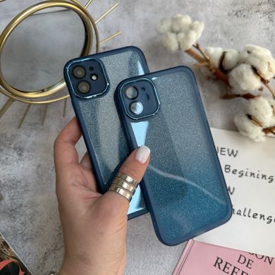 Чохол протиударний з блискітками Bling для iPhone 11 Blue