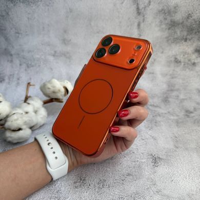 Матовий чохол MagSafe мінімалістичний дизайн захист і стиль Lume Case для iPhone 17 Pro Orange