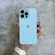 Чехол из силикона и покрытием Soft Touch микрофибра для iPhone 14 Pro Mist Blue