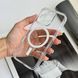 Чехол прозрачный силиконовый с защитой камеры и MagSafe для iPhone 15 Pro Прозорий