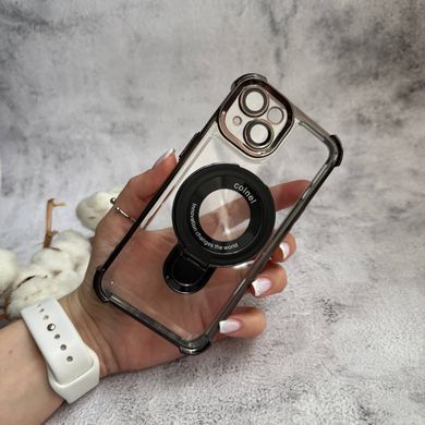 Чохол силіконовий ударостійкий з Magsafe і підставкою для iPhone 13 Black
