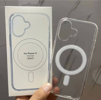 Прозорий чохол Clear Case MagSafe для iPhone 17 Прозорий