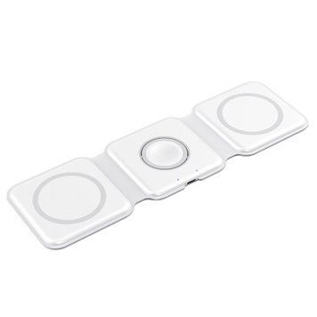 Беспроводная зарядная станция MagSafe 3-в-1 Transformer 15W для Apple White