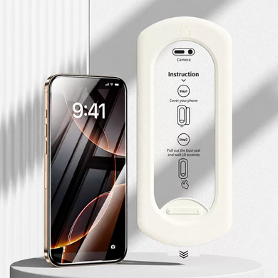 Захисне скло Instant з рамкою для поклейки для iPhone XS Max, iPhone 11 Pro Max Прозорий
