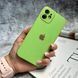 Чохол скляний з захистом камери для iPhone XR Shiny green