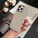 Чехол кожаный Luxury leather case с магнитом MagSafe для iPhone 16 Pro Max Silver