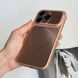 Чохол імітація скла матовий в стилі 17 з MagSafe для iPhone 16 Pro Max Rose Gold