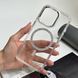 Чехол прозрачный силиконовый с блестками и MagSafe. для iPhone 13 Pro Прозорий