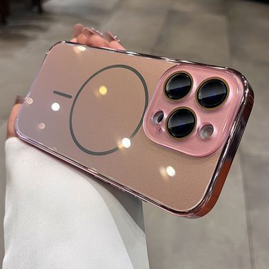 Глянцевый чехол Lume gloss с MagSafe для iPhone 16 Pro Max Rose Gold