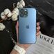 Чохол скляний матовий з захистом камери Matte AG-Glass для iPhone 13 Pro Royal blue