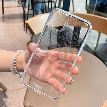 Чохол з блискітками силіконовий Glitter Case для iPhone 13 Прозорий