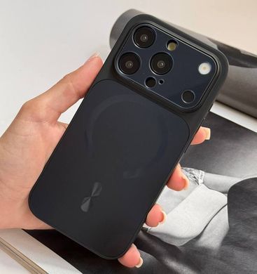 Чехол имитация стекла матовый в Style 17 с MagSafe для iPhone 13 Pro Max Black
