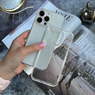 Чохол з блискітками силіконовий Glitter Case для iPhone 13 Прозорий