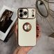 Чохол глянцевий силікон з кільцем тримачем для iPhone 17 Pro White