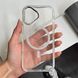 Чехол прозрачный силиконовый с блестками и MagSafe. для iPhone 16 Прозорий