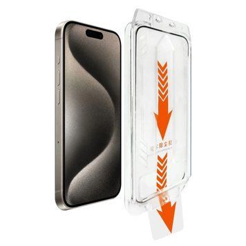Захисне скло 10D Frame з направляючою рамкою для iPhone 17 Pro Max Прозорий