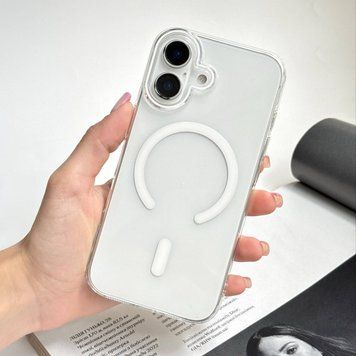 Чохол прозорий з полікарбонату, ультратонкий, що не темніє, з MagSafe Crystal для iPhone 16 Прозорий