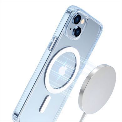 Прозорий чохол з MagSafe PC для iPhone 15 Plus Прозорий