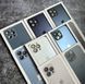 Чехол стеклянный матовый с защитой камеры Matte AG-Glass для iPhone 14 Royal blue