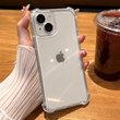 Чохол протиударний з кутами Space для iPhone 15 Прозорий