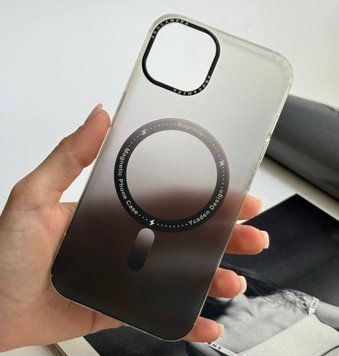 Чохол матовий з магнітом Gradient with MagSafe для iPhone 14 Pro Dark Grey