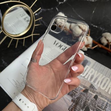 Чехол прозрачный силиконовый Clear Case с защитой камеры для iPhone 11 Прозорий