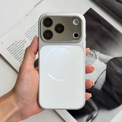Чохол імітація скла матовий в стилі 17 з MagSafe для iPhone 17 Pro White