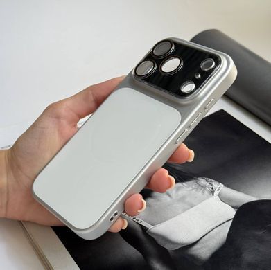 Чохол імітація скла матовий в стилі 17 з MagSafe для iPhone 17 Pro White