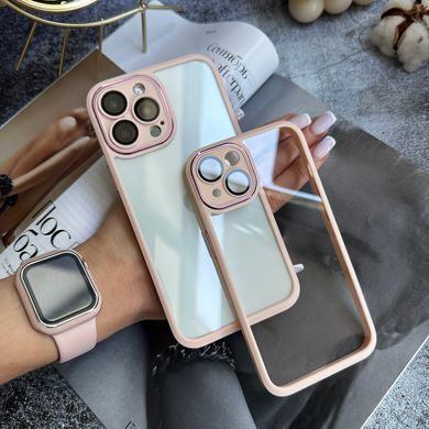 Чехол притиударный прозрачный Avengare armour для iPhone 13 Pro Pink