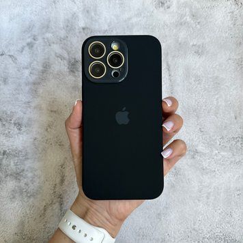 Чохол з силікону і покриттям Soft Touch мікрофібра для iPhone 12 Pro Black