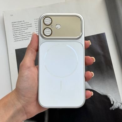 Чехол имитация стекла матовый в стиле 17 из MagSafe для iPhone 16 White