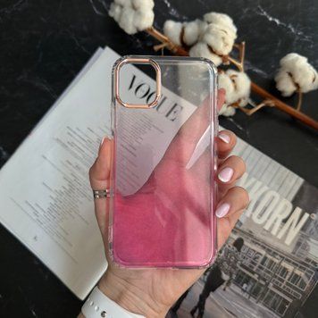Силиконовый чехол с блестками Shine OMBRE для iPhone 11 Pink