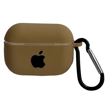 Чехол силиконовый Silicone Case из Logo для Apple AirPods Pro Gold