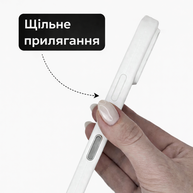 Чехол Silicone Case FULL 360 с микрофиброй для iPhone 16 Pro Max &mdash; White / Белый