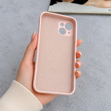 Силіконовий чохол з MagSafe та підставкою для iPhone 13 Pink Sand
