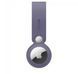 Силиконовый брелок с кольцом Silicone Case Long Transparent для AirTag Lavender gray