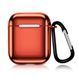 Чехол TOTO Electroplate PC Cover Case для Apple AirPods 1 / 2 Red
