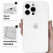 Чехол Silicone Case FULL 360 с микрофиброй для iPhone 16 Pro Max &mdash; White / Белый