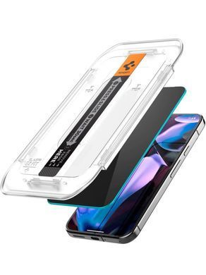 Защитное стекло Spigen EZ FIT Privacy (1 шт), Антишпион для iPhone 17 Pro Black