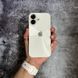 Чохол імітація скла Laser Disco case 3D logo для iPhone 16 White